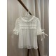 Cat Romance Cellophane Candy Wrapper Dotted Tulle Short and Long Sleeve Blouse(2nd Reservation/5 Colours/Full Payment Without Shipping)